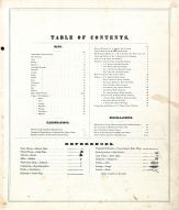 Table of Contents, Macomb County 1875